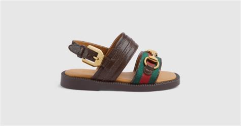 sandali della gucci per bambini|Gucci Sandalo bimbi piccoli con Morsetto.